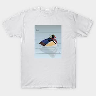 Minimal Zoo Art Series | A to Z  | Duck T-Shirt